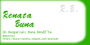 renata buna business card